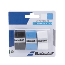 Babolat My Overgrip 0.55mm white/blue/black pack of 3